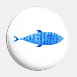 Blue fish Pin