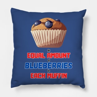 An Equal Amount of Blueberries in each Muffin Pillow
