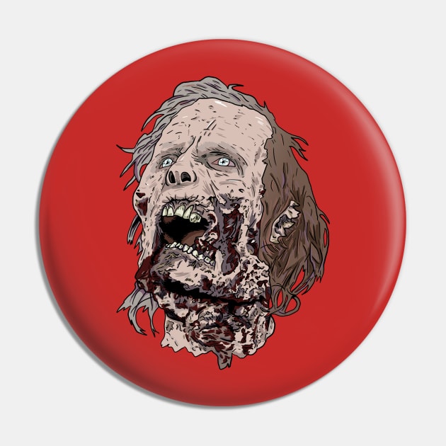 Zombie Head Pin by Black Snow Comics