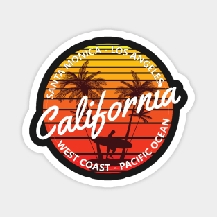 Santa monica Beach los angeles california west coast pacific ocean Magnet