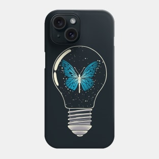 Trapped Blue Butterfly Monarch by Tobe Fonseca Phone Case