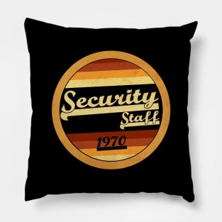 Vintage Security Staff Pillow