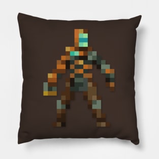 Isaac Clarke low-res pixelart Pillow