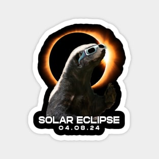 Honey Badger Eclipse Expedition: Fierce Wildlife Encounter Tee Design Magnet