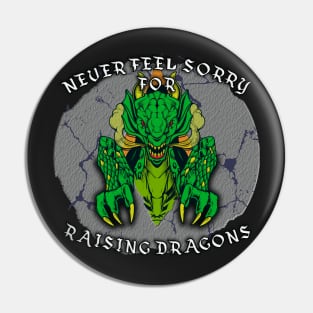 Never apologize for raising dragons Pin