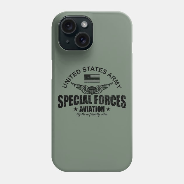 US Special Forces Aviation (distressed) Phone Case by TCP