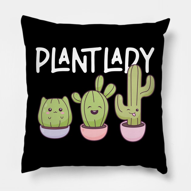 Plant Lady - Funny Gardening Gift Pillow by biNutz