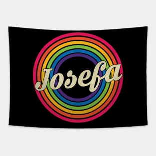 Josefa - Retro Rainbow Style Tapestry