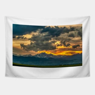 Cloud Kisses Longs Peak Tapestry