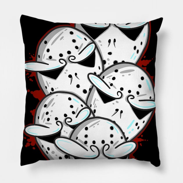 Jason Voorhees doodle Pillow by Kakescribble