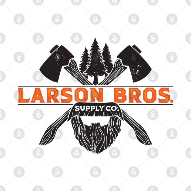 Larson Bros AxeBeard Logo - Black by LarsonBrosSupplyCo