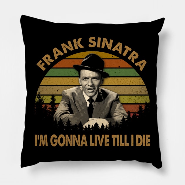 Vegas Vibes Sinatra's Stardom In 'The Joker Is Wild' Pillow by goddessesRED