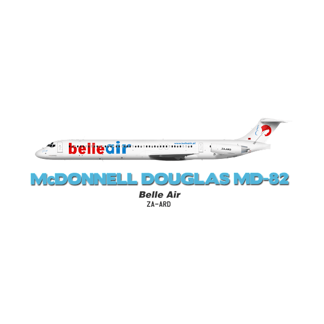 McDonnell Douglas MD-82 - Belle Air by TheArtofFlying