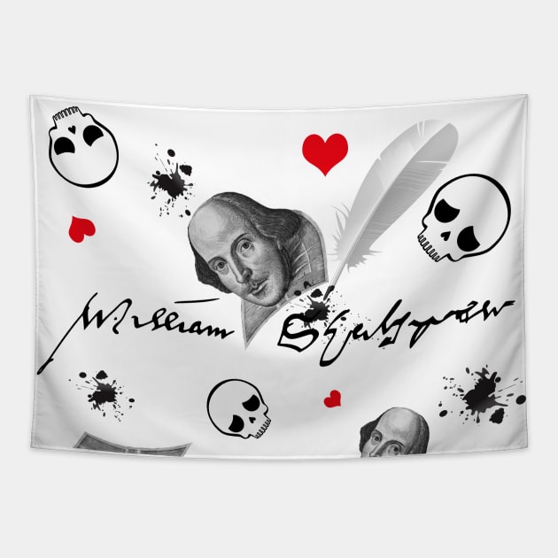 William Shakespeare Tapestry by shippingdragons