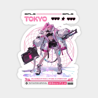 Anime Energy: Bold, Vibrant, and Full of Style Magnet