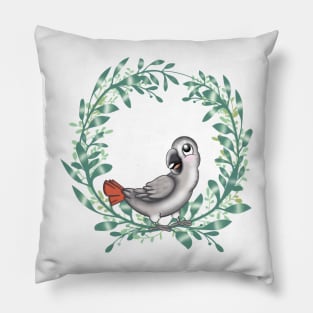 African grey parrot Pillow