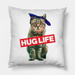 Hug Life Kitty Cat Thug Gangsta' Kitty Cat Pillow