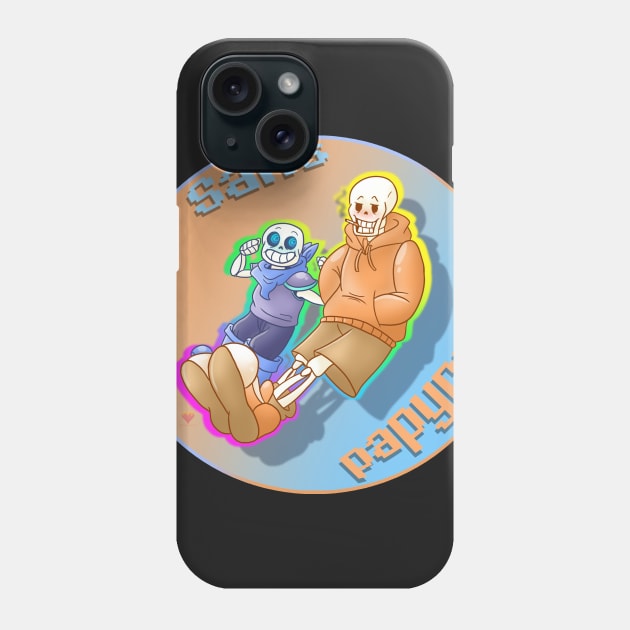 Sans and Papyrus Underswap! Phone Case by HoneyHeartStudios
