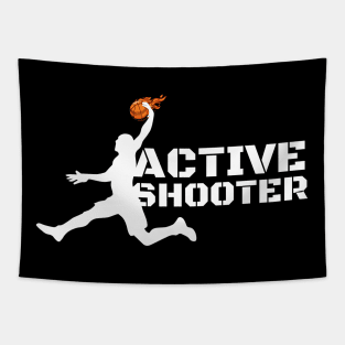 Active Shooter Basketball Tapestry