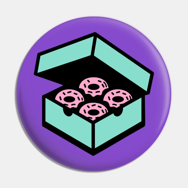 Box of Donuts Pin by KayBee Gift Shop