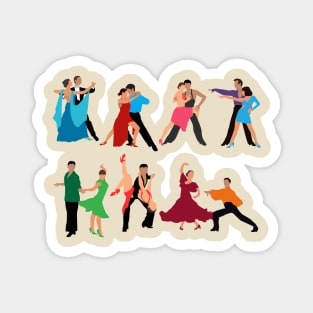 Ballroom Couples Dancing Magnet