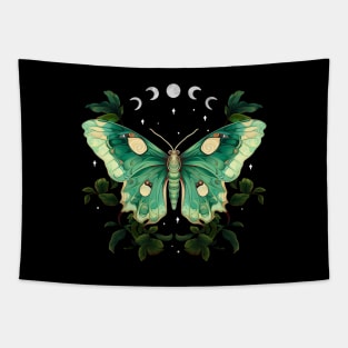 Celestial Luna Moth Tapestry