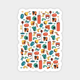 Martial Arts Pattern (colorful) Magnet