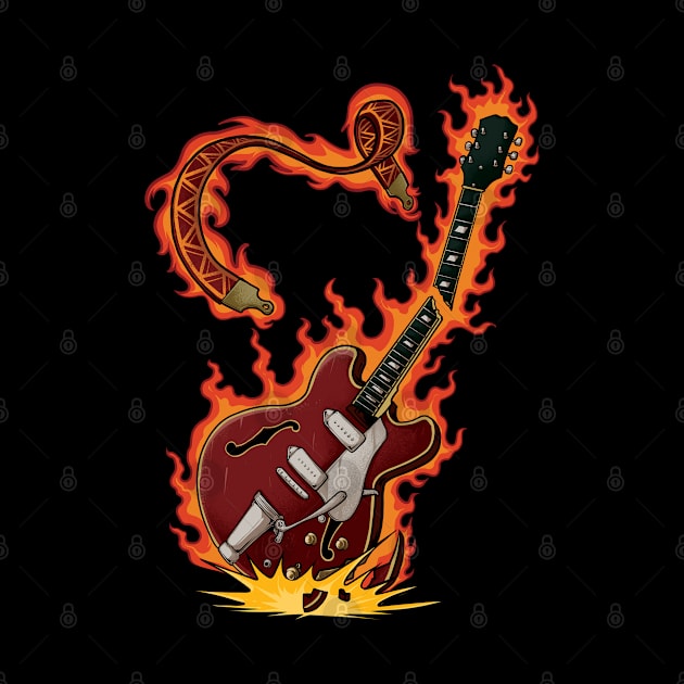 hollow fire guitar by mbonproject