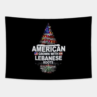 Christmas Tree  American Grown With Lebanese Roots - Gift for Lebanese From Lebanon Tapestry