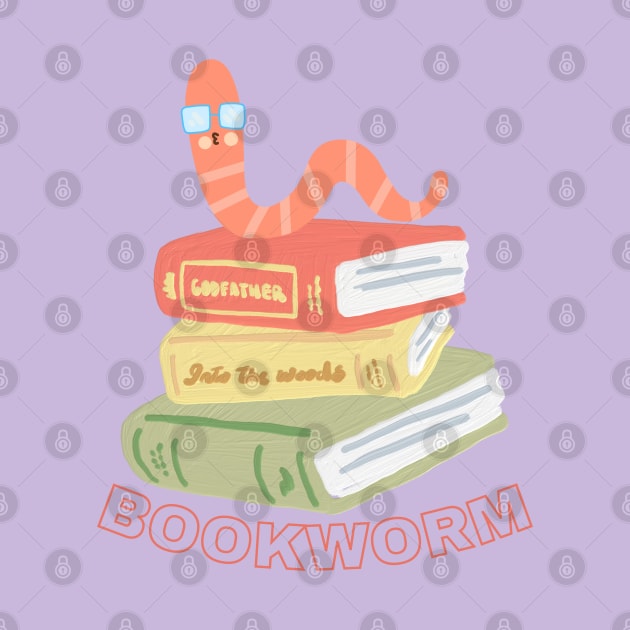 Such a bookworm by Random Prints