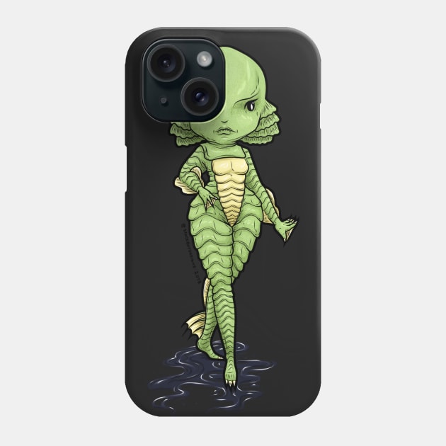 Creature from the Lagoon Phone Case by SpacebatDesigns 