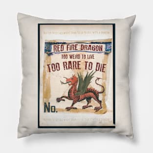 Vintage Dragon Pillow