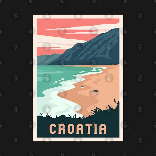 Croatia vacation poster by NeedsFulfilled