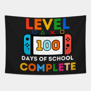 Level 100 Days of School Unlocked Shirt Boys 100th day of School Tapestry