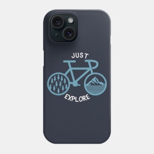 retro vintage bike with aesthetic nature Phone Case
