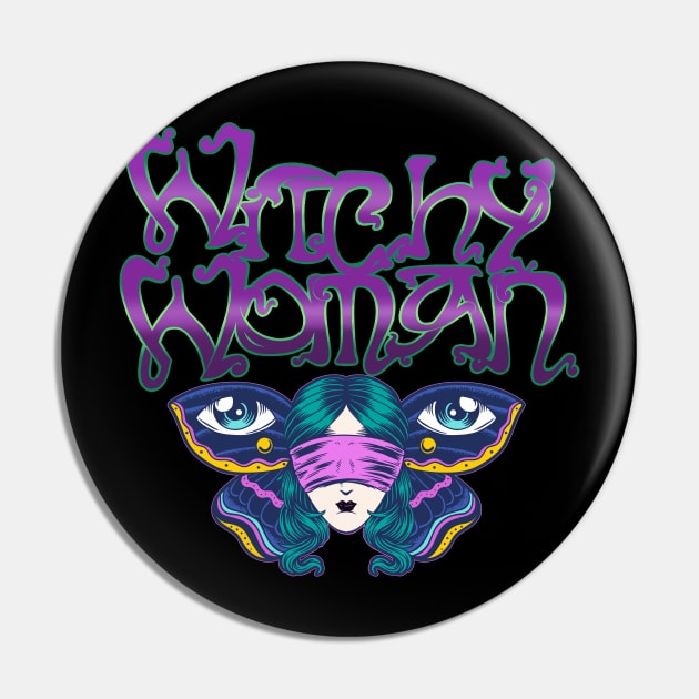 Mystical, Magical, Witchy Woman Pin by LittleBunnySunshine