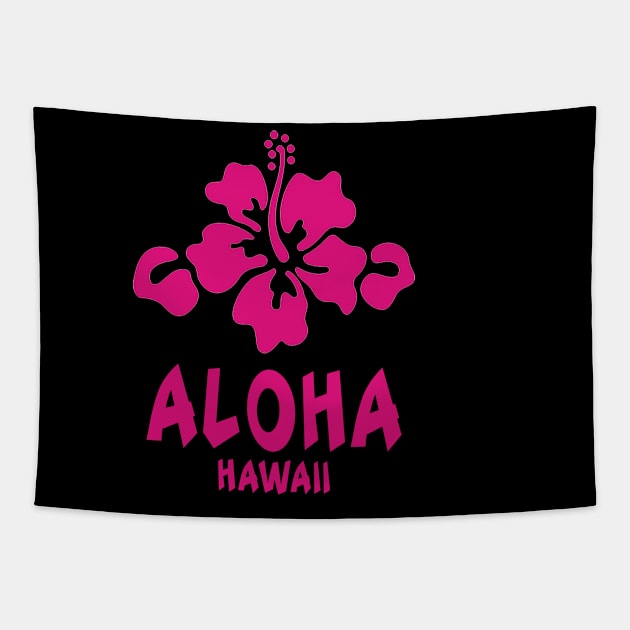 Aloha Hibiscus Flower Tapestry by tropicalteesshop