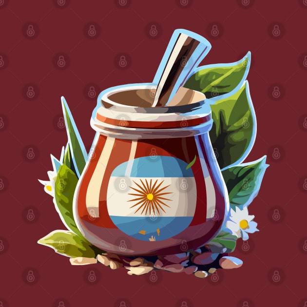 Yerba Mate Argentina Flag by MonkaGraphics