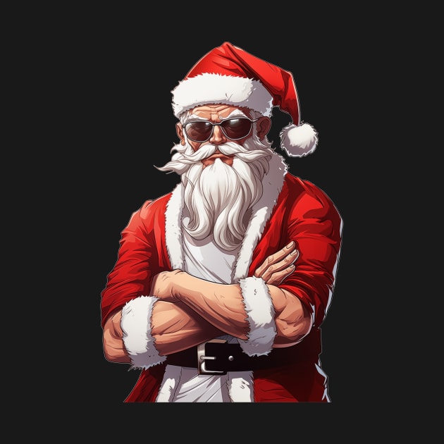 Cool Santa Cartoon by JunkyDotCom