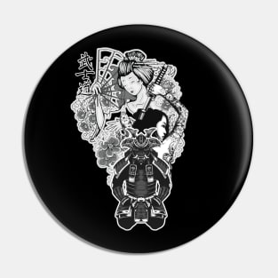 Samurai Anime Clan Tattoo Pin