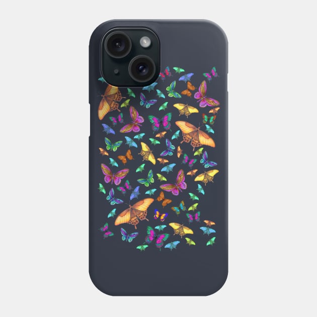 Butterfly Midnight Phone Case by nocturne-design