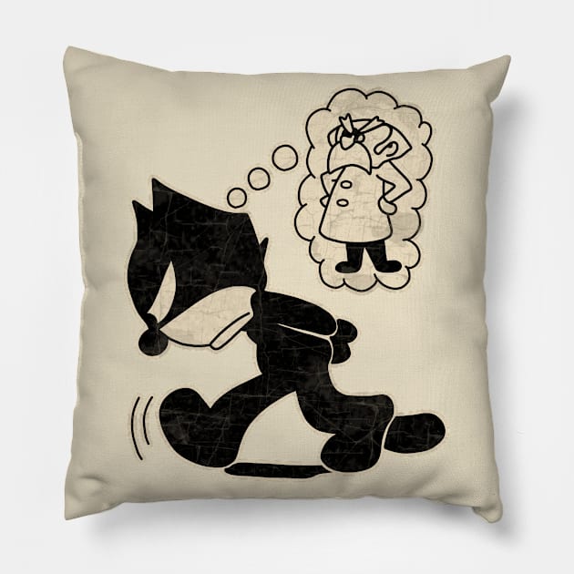 Felix the cat Pillow by valentinahramov