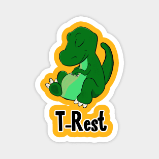 T-Rest - Sleeping Dinosaur Magnet