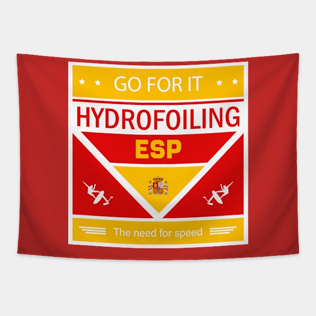 Hydrofoiling - Spain Tapestry by bluehair