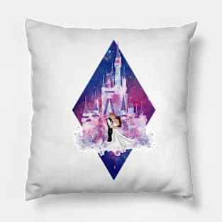 Diamond Galaxy Wedding Couple Pillow