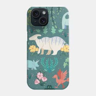 Medieval Dinosaur Tapestry Phone Case