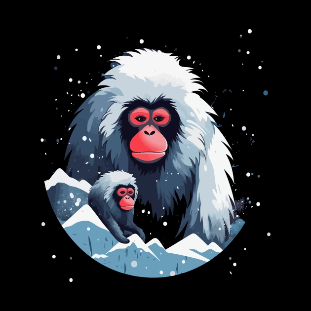 Snow Monkey Fathers Day by JH Mart