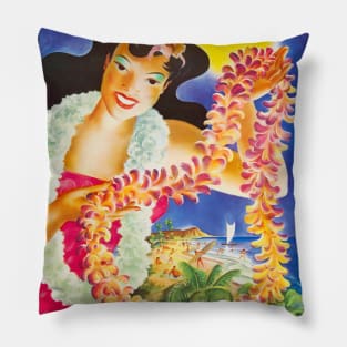 Aloha Hawaii Hula Welcoming You Pillow