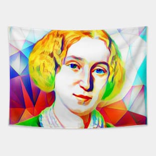 George Eliot Colourful Portrait | George Eliot Artwork 15 Tapestry