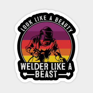 Women Welder Magnet